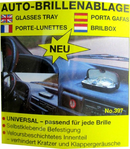 HR Auto Brillenablage Brillenbox Halter Ablage Etui selbstklebend Art.Nr.397
